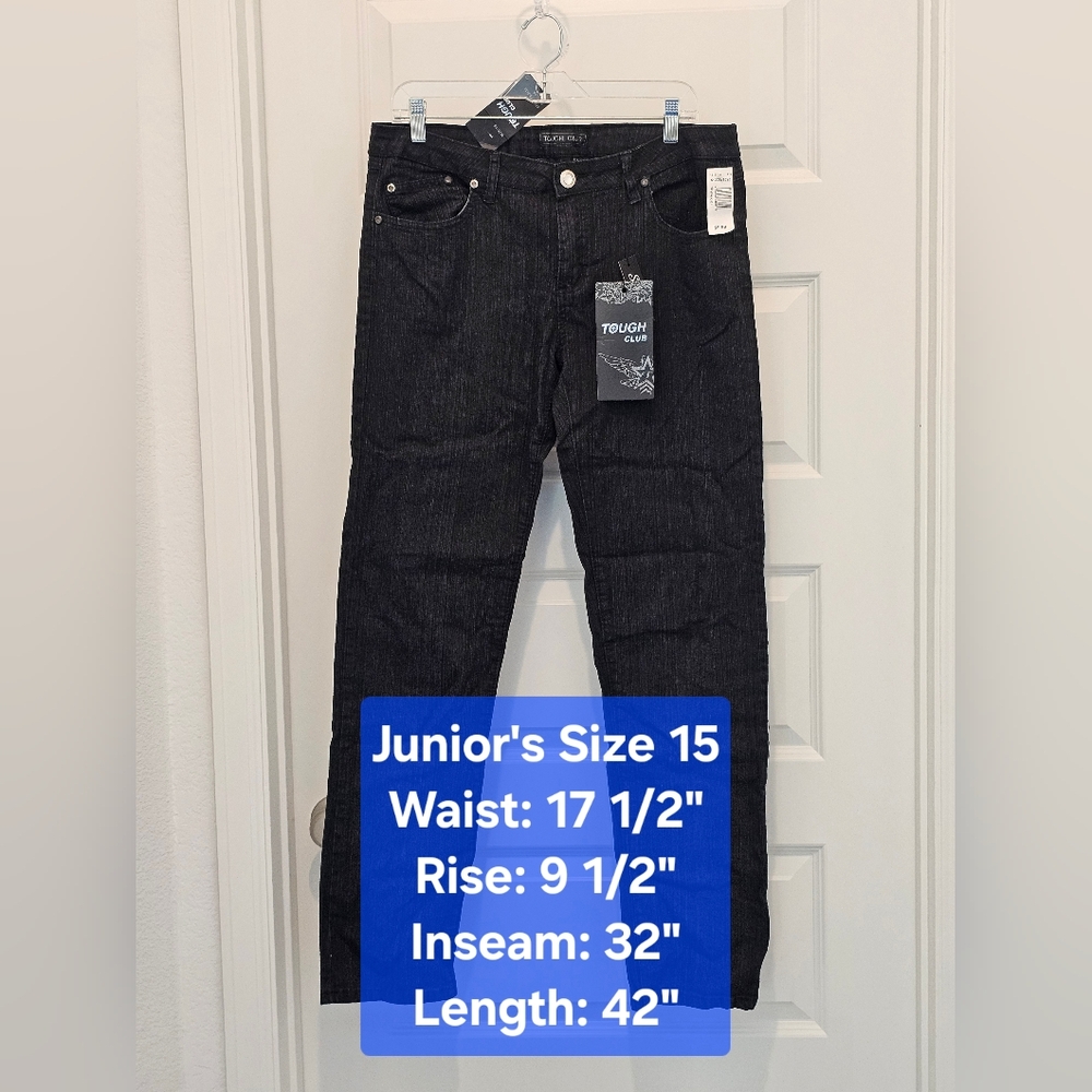 Tough Club Dark Wash Stretch Skinny Jeans, NWT, Junior Size 15